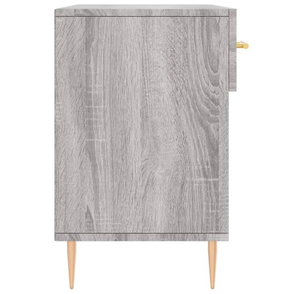 Schuhbank Grau Sonoma 102x35x55 cm Holzwerkstoff