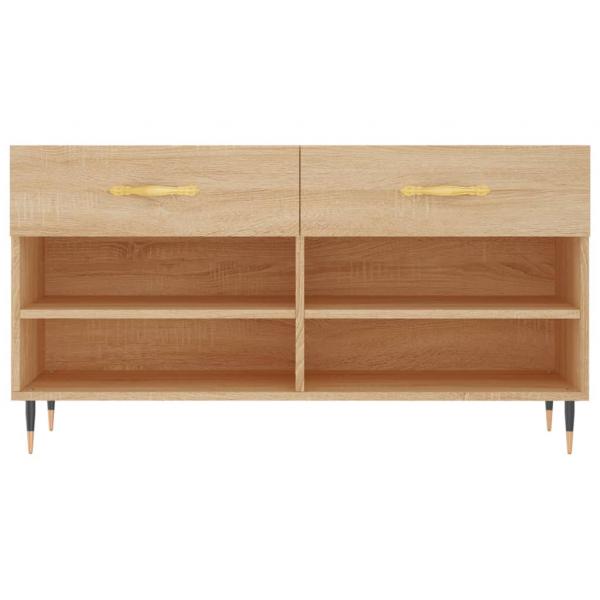 Schuhbank Sonoma-Eiche 102x35x55 cm Holzwerkstoff