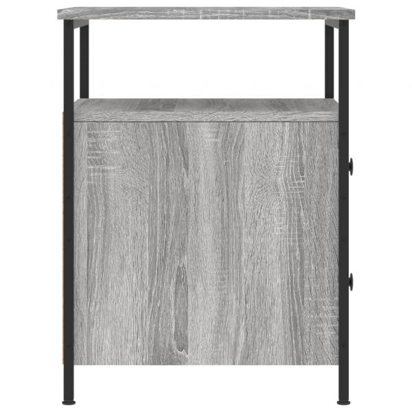 Nachttische 2 Stk. Grau Sonoma 44x45x60 cm Holzwerkstoff