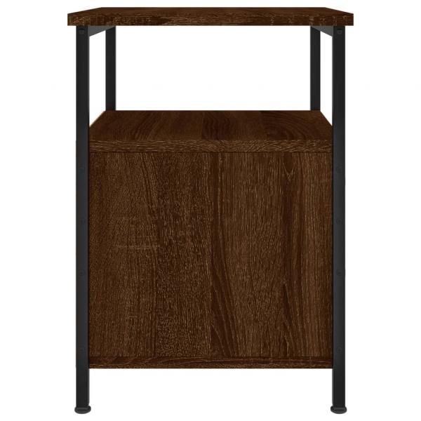 Nachttische 2 Stk Braun Eichen-Optik 34x35,5x50cm Holzwerkstoff