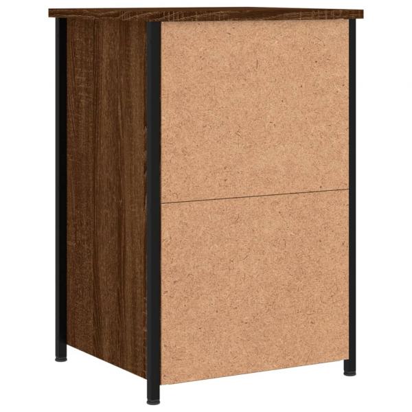 Nachttische 2 Stk. Braun Eichen-Optik 40x36x60 cm Holzwerkstoff