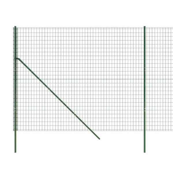 Maschendrahtzaun Grün 1,4x10 m Verzinkter Stahl