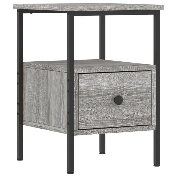 Nachttische 2 Stk. Grau Sonoma 34x36x50 cm Holzwerkstoff