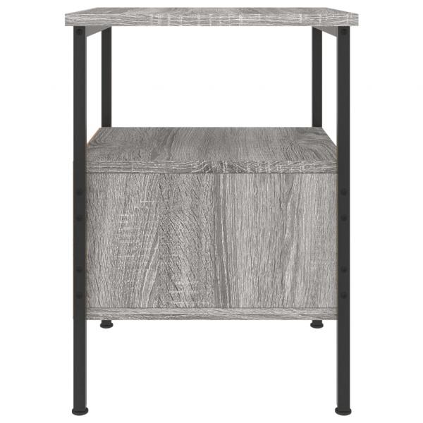 Nachttische 2 Stk. Grau Sonoma 34x36x50 cm Holzwerkstoff