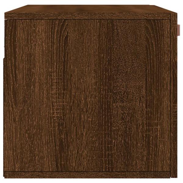 Wandschrank Braun Eichen-Optik 80x36,5x35 cm Holzwerkstoff