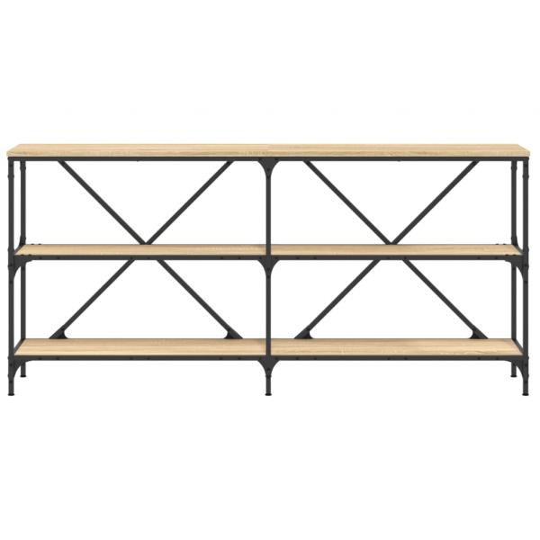 Konsolentisch Sonoma-Eiche 160x30x75 cm Holzwerkstoff und Eisen