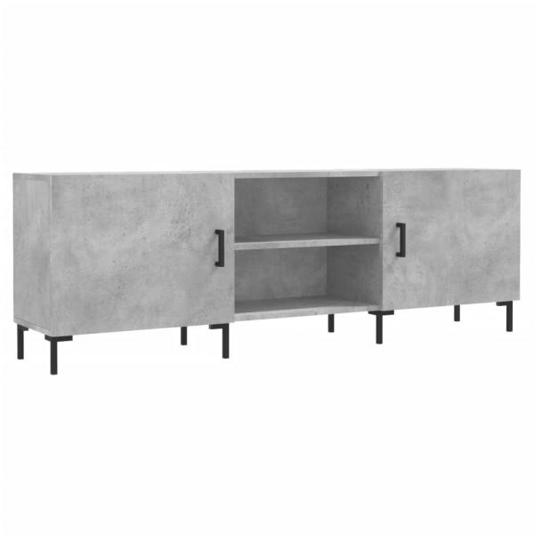 TV-Schrank Betongrau 150x30x50 cm Holzwerkstoff