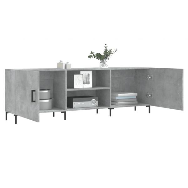 TV-Schrank Betongrau 150x30x50 cm Holzwerkstoff