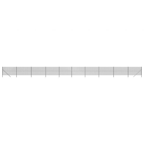 Maschendrahtzaun Anthrazit 2x25 m