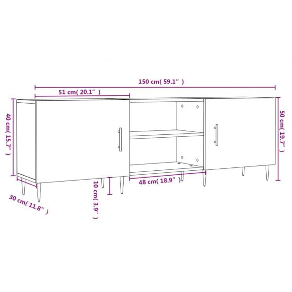 TV-Schrank Sonoma-Eiche 150x30x50 cm Holzwerkstoff