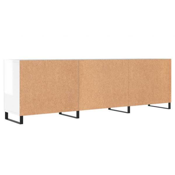 TV-Schrank Hochglanz-Weiß 150x30x50 cm Holzwerkstoff