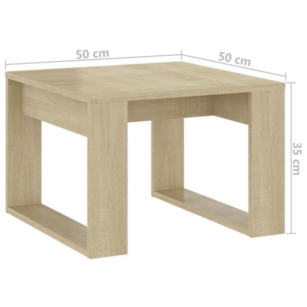 Beistelltisch Sonoma-Eiche 50x50x35 cm Holzwerkstoff