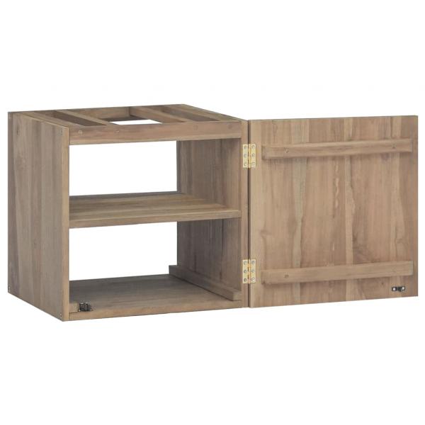 Wand-Badschrank 46x25,5x40 cm Massivholz Teak