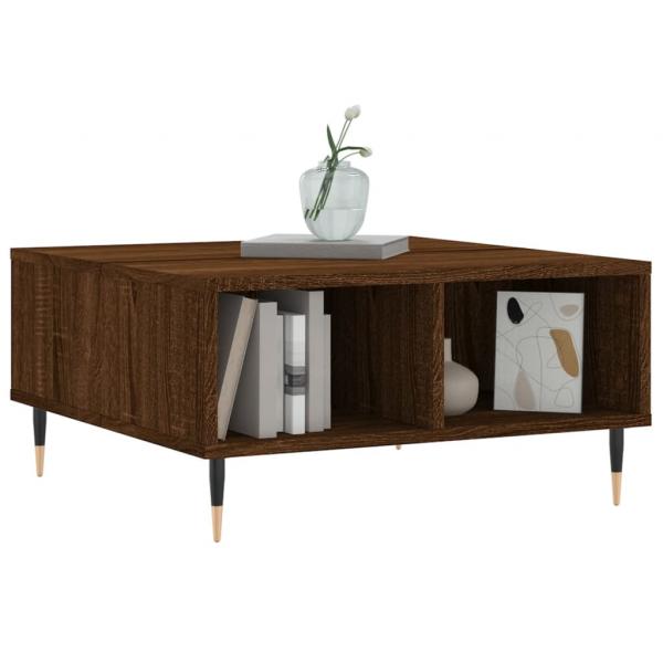 Couchtisch Braun Eichen-Optik 60x60x30 cm Holzwerkstoff