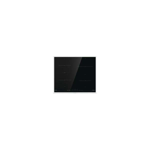 Gorenje Black Steam Pro Einbau Herdset mit Induktionskochfeld (BPSX6737E06BG + IT43X), 60 cm breit, 77 L, Pyrolyse, Grill, Kindersicherung, Boosterfunktion, Schwarz