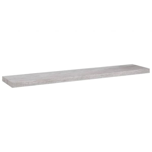 Schweberegale 4 Stk. Betongrau 120x23,5x3,8 cm MDF