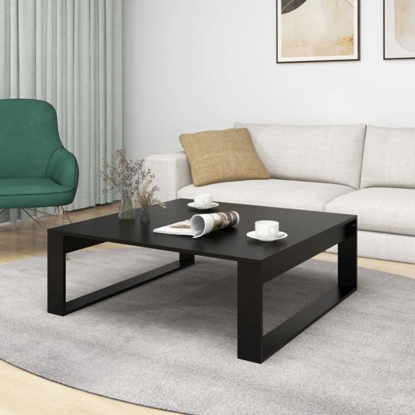 Couchtisch Schwarz 100x100x35 cm Holzwerkstoff