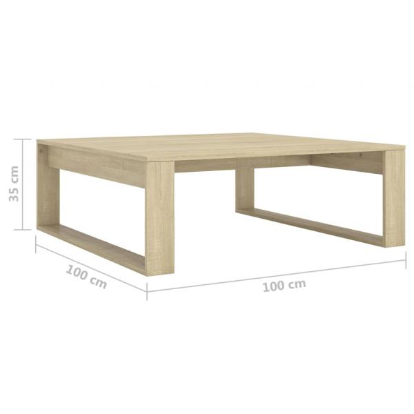 Couchtisch Sonoma-Eiche 100x100x35 cm Holzwerkstoff