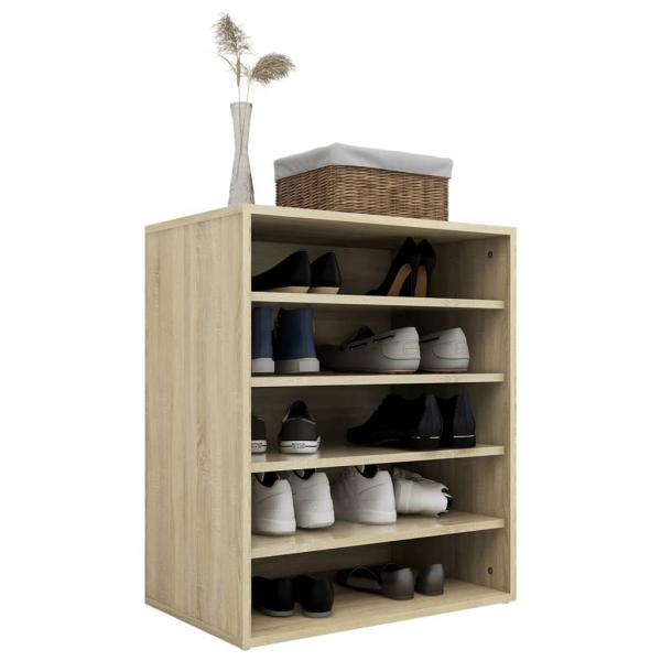 Schuhschrank Sonoma-Eiche 60x35x70 cm Holzwerkstoff