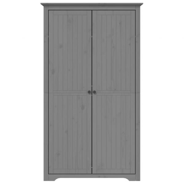 Kleiderschrank BODO Grau 101x52x176,5 cm Massivholz Kiefer