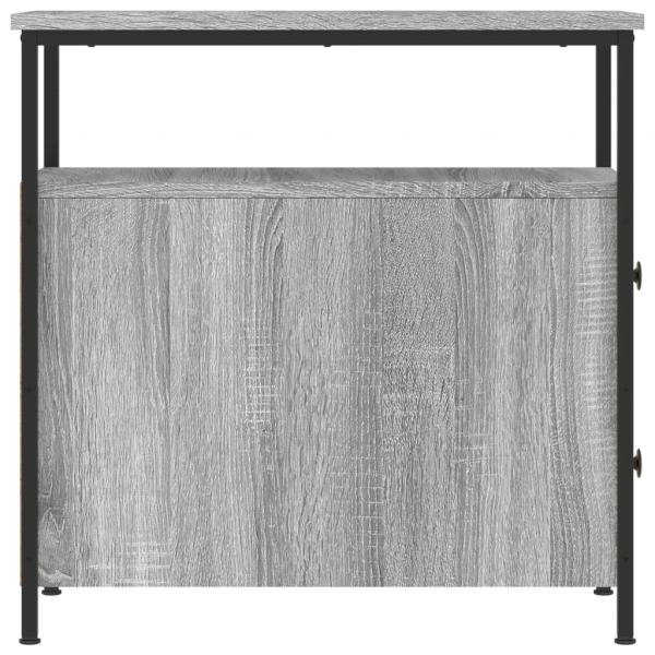 Nachttische 2 Stk. Grau Sonoma 30x60x60 cm Holzwerkstoff