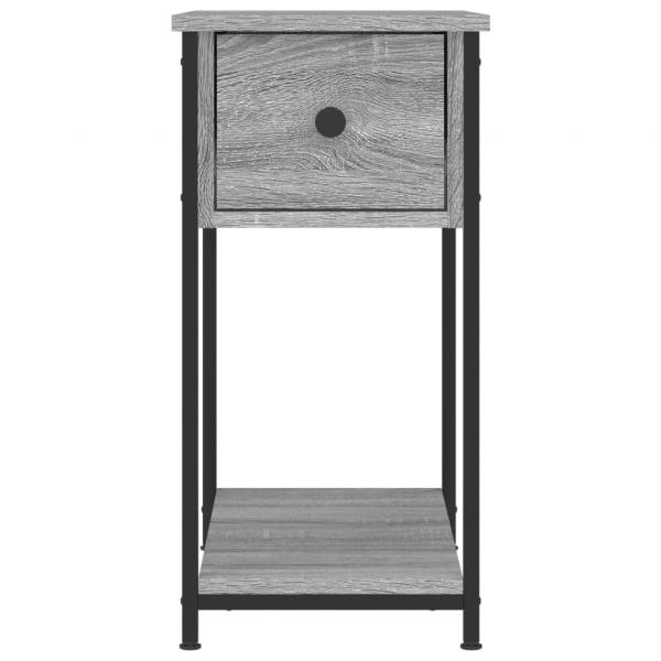 Nachttische 2 Stk. Grau Sonoma 30x60x60 cm Holzwerkstoff