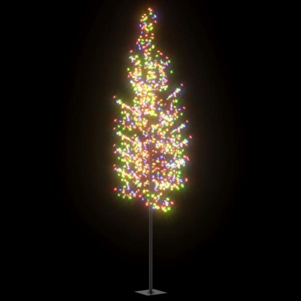 Weihnachtsbaum 1200 LEDs Buntes Licht Kirschblüten 400 cm