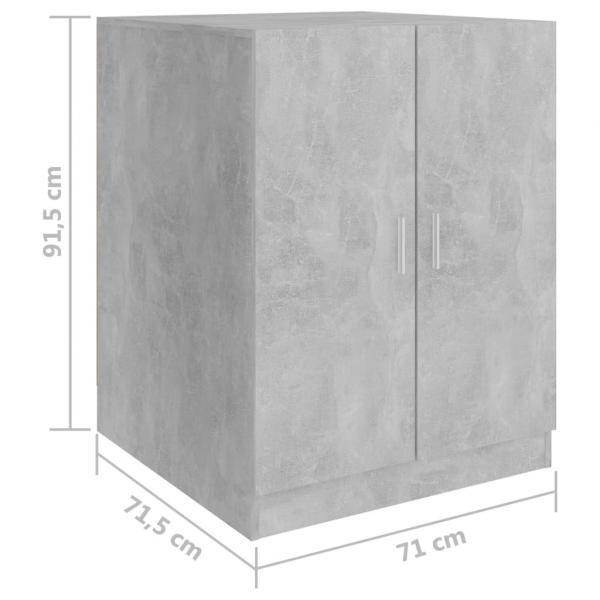 Waschmaschinenschrank Betongrau 71x71,5x91,5 cm