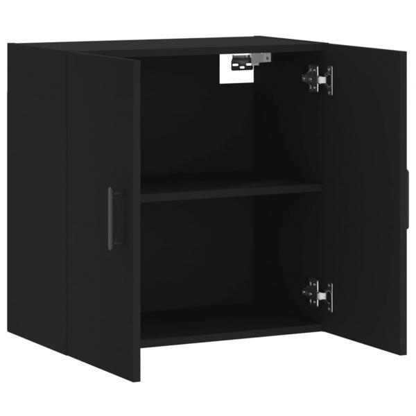 Wandschrank Schwarz 60x31x60 cm Holzwerkstoff