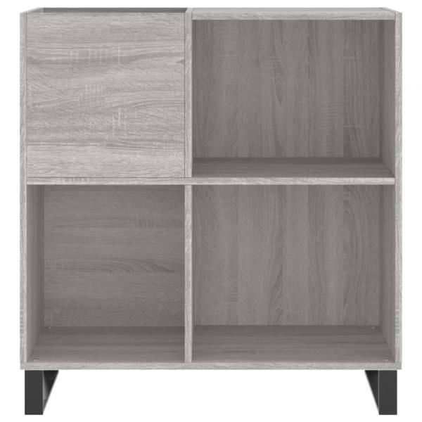 Plattenschrank Grau Sonoma 84,5x38x89 cm Holzwerkstoff