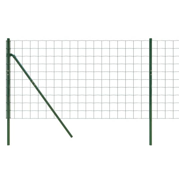 Maschendrahtzaun Grün 1,1x10 m Verzinkter Stahl