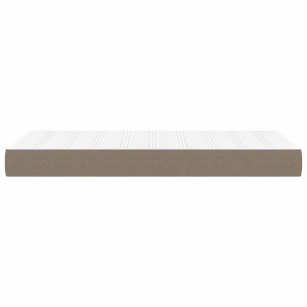 Taschenfederkernmatratze Taupe 80x200x20 cm Stoff