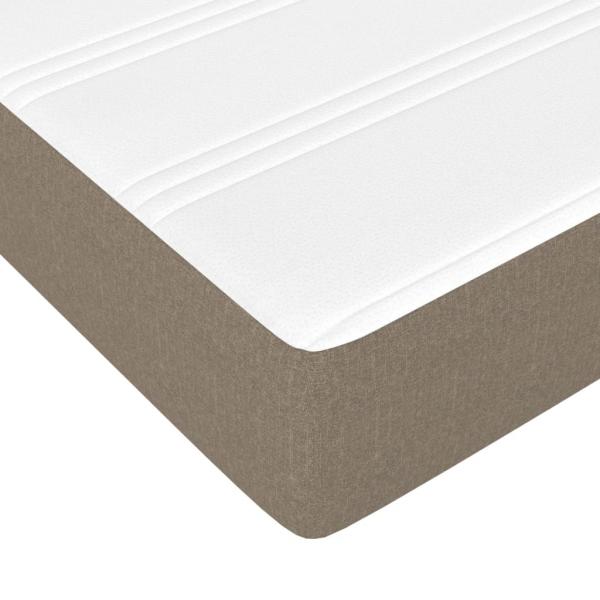 Taschenfederkernmatratze Taupe 120x200x20 cm Stoff