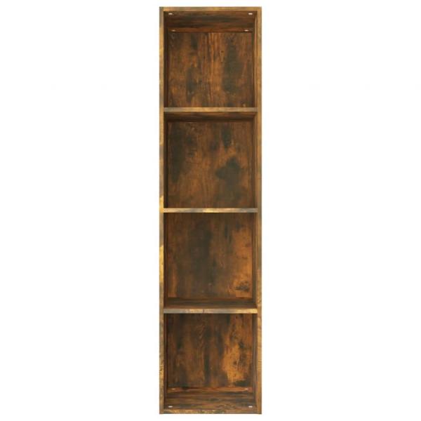 Bücherschrank/TV-Schrank Räuchereiche 36x30x143cm Holzwerkstoff