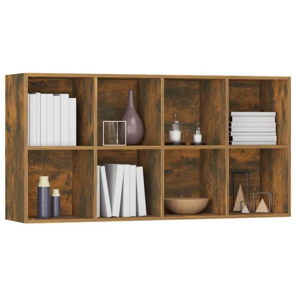 Bücherregal/Sideboard Räuchereiche 66×30×130 cm Holzwerkstoff