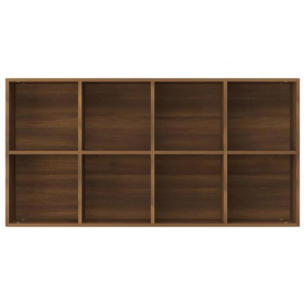 Bücherregal/Sideboard Braun Eiche 66×30×130 cm Holzwerkstoff