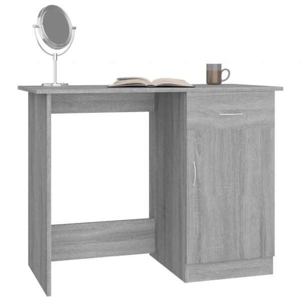 Schreibtisch Grau Sonoma 100x50x76 cm Holzwerkstoff