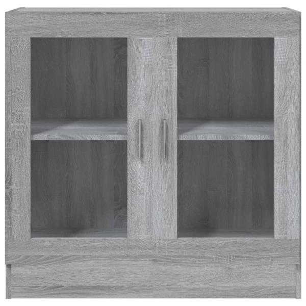 Vitrinenschrank Grau Sonoma 82,5x30,5x80 cm Holzwerkstoff