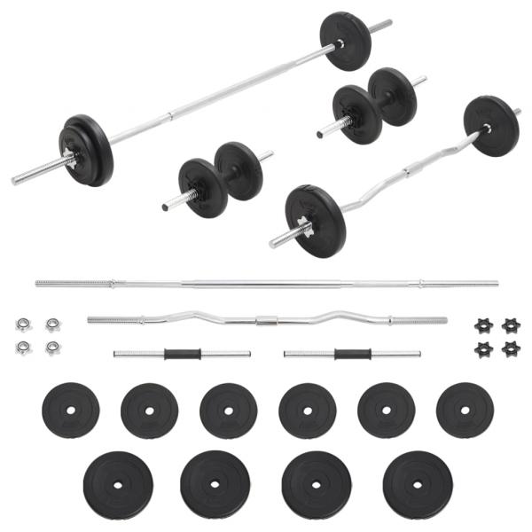 ARDEBO.de - Langhantel- und Kurzhantel-Set 30 kg