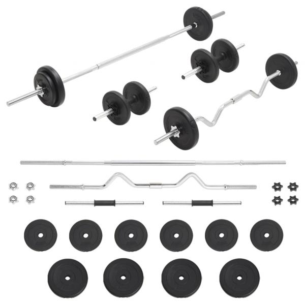 ARDEBO.de - Langhantel- und Kurzhantel-Set 30 kg