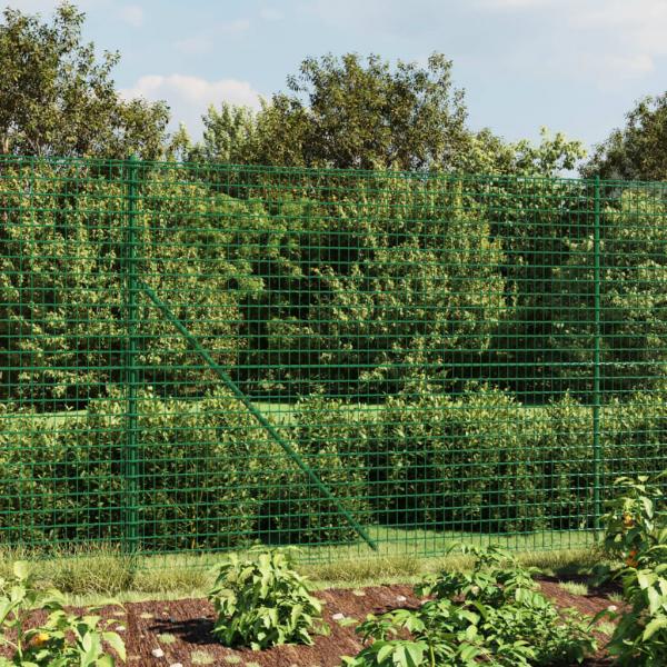 ARDEBO.de - Maschendrahtzaun mit Bodenhülsen Grün 2,2x25 m