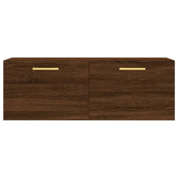 Wandschrank Braun Eichen-Optik 100x36,5x35 cm Holzwerkstoff