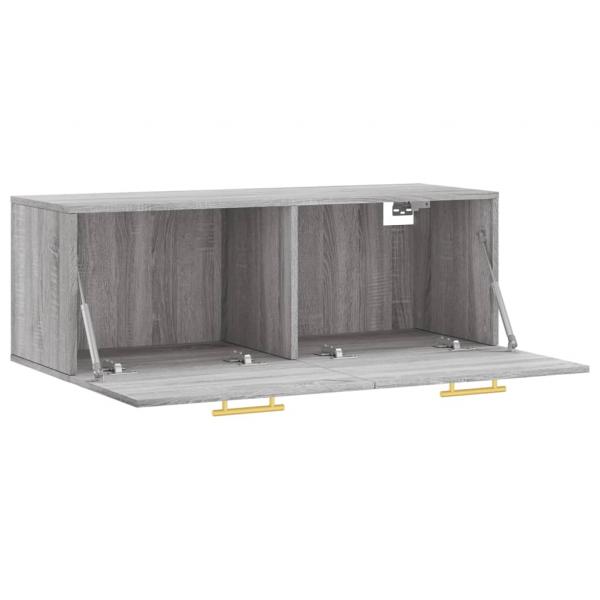 Wandschrank Grau Sonoma 100x36,5x35 cm Holzwerkstoff