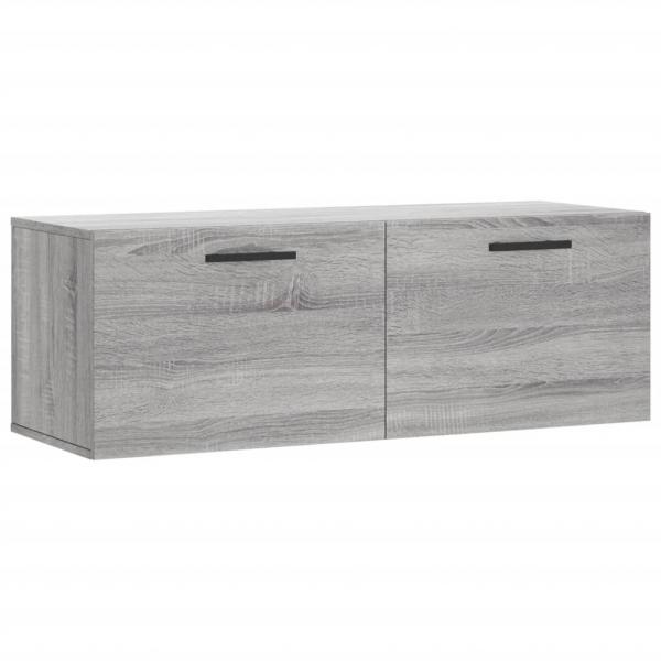 Wandschrank Grau Sonoma 100x36,5x35 cm Holzwerkstoff