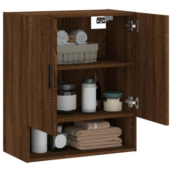 Wandschrank Braun Eichen-Optik 60x31x70 cm Holzwerkstoff