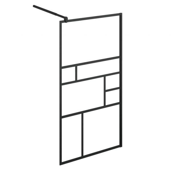 Duschwand für Begehbare Dusche mit Klarem ESG Glas 90x195 cm