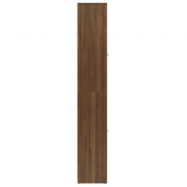 Badezimmerschrank Braun Eichen-Optik 30x30x183,5 cm