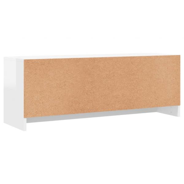 TV-Schrank Hochglanz-Weiß 102x30x37,5 cm Holzwerkstoff