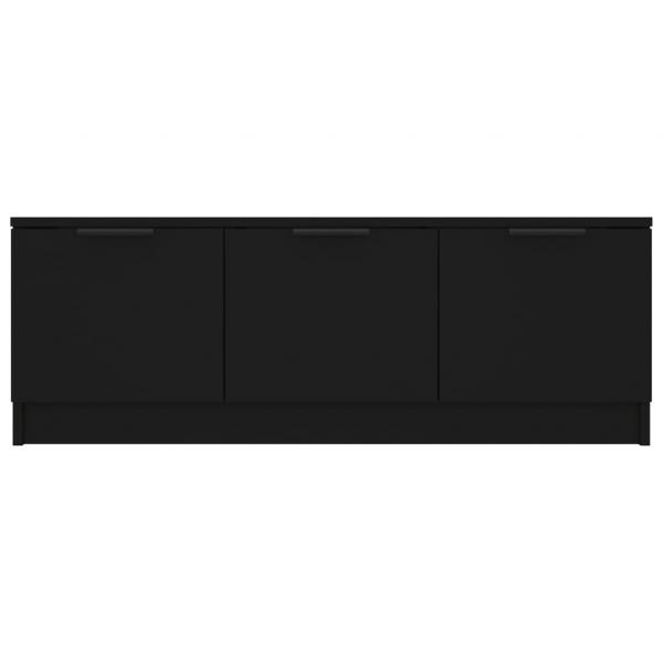 TV-Schrank Schwarz 102x35x36,5 cm Holzwerkstoff