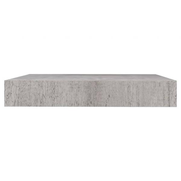 Schweberegale 2 Stk. Betongrau 23x23,5x3,8 cm MDF